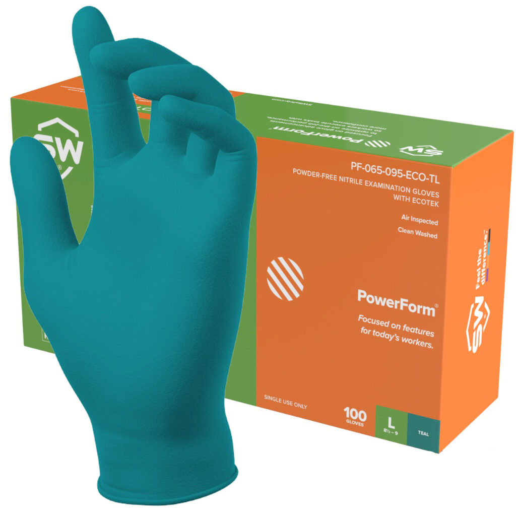 PowerForm® S6 Nitrile Exam Gloves with EcoTek® Get Your Safety On